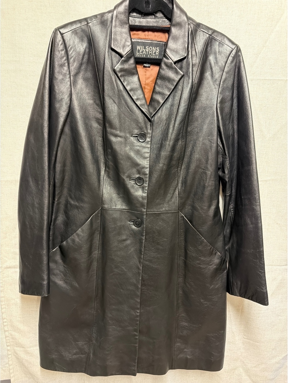Women’s Wilson’s Leather Overcoat-size large